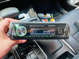 Автомагнітола 1Din Cyclone MP-1092BA Bluetooth/USB/FM/AUX знімна панель