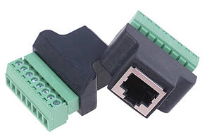 RJ45 гніздо з клемною колодкою