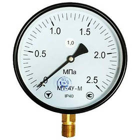 Манометр МТ-4У-М радіальний 2,5 МПа кл. 1,5 М20x1,5