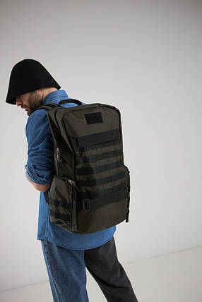 Рюкзак тактичний Kiborg на 36 літрів, дорожній тревел, колір хакі, фото 2