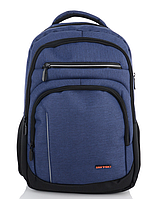 Городской стильный мужской повседневный рюкзак WenHao с отделением для ноутбука синий