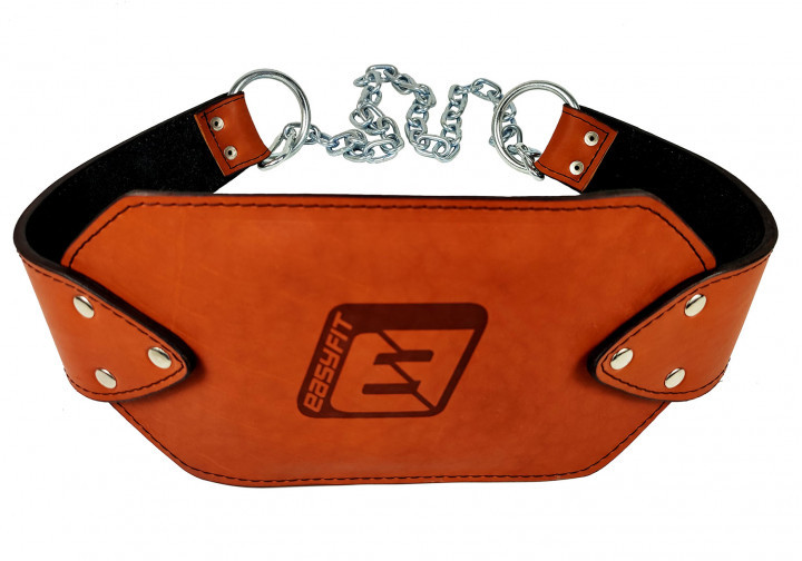 Пояс для обтяжень до 200 кг EasyFit (шкіра) коричневий