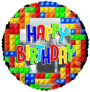 HB Lego Лего коло фольговані 45 см, фото 1