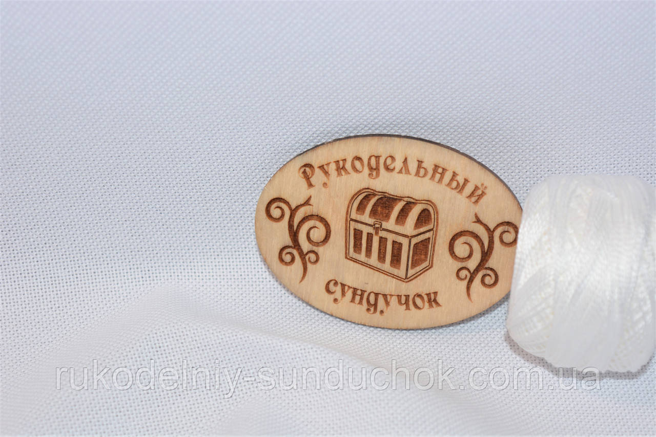 Рівномірне полотно для вишивання Левада 28ct., колір білий