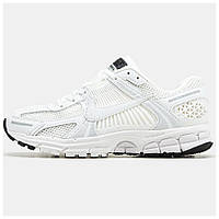 Мужские кроссовки Nike Zoom Vomero 5 White, белые кожаные кроссовки найк зум вомеро 5