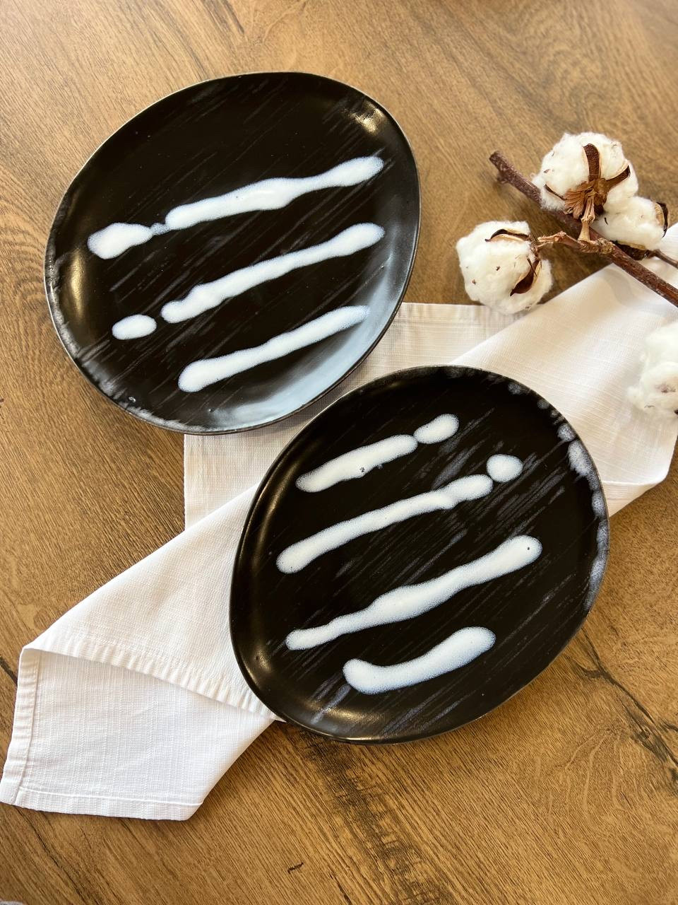 Тарілка «Овальна» 26/22 см, «Тотал графіт плюс exclusive», фото 1