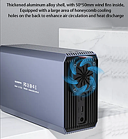 Зовнішня кишеня Acasis EC-7352 RAID Метал USB 3.0/2 для HDD 3.5", фото 3