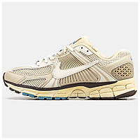 Мужские кроссовки Nike Zoom Vomero 5 Beige, бежевые кожаные кроссовки найк зум вомеро 5