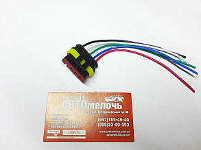 Роз'єм внутрішній герметичний 5 контактів з дротом