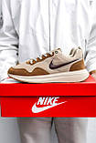 Кросівки чоловічі Nike бежеві модні весна літо стильні легкі молодіжні текстильні, фото 2