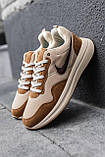 Кросівки чоловічі Nike бежеві модні весна літо стильні легкі молодіжні текстильні, фото 5