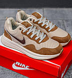 Кросівки чоловічі Nike бежеві модні весна літо стильні легкі молодіжні текстильні, фото 7