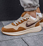 Кросівки чоловічі Nike бежеві модні весна літо стильні легкі молодіжні текстильні, фото 8
