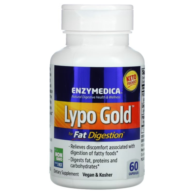 Enzymedica Lypo Gold для засвоєння жирів 60 капсул