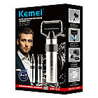 Електробритва-триммер 3в1 Kemei KM-1210 / Акумуляторна чоловіча машинка для стрижки волосся та бороди, фото 10