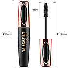 Туш для вій 4D Vibely Xpress Control, Чорна / Туш з ефектом об'єму 4D / Водостійка туш подовжуюча, фото 9