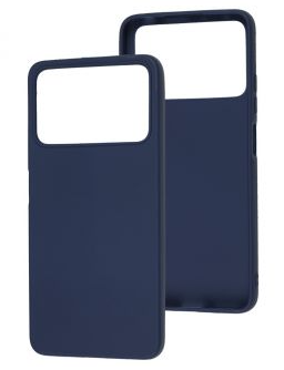 Чохол Silicone case Camera Protective для Xiaomi Poco X4Pro Dark Blue (08) темно-синій