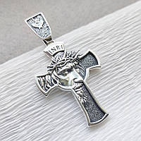 Срібний хрест з зображенням Ісуса