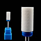 Фреза керамічна "Барабан" з синьою насічкою / Насадка для апаратного манікюру / Безпечна фреза, фото 4