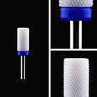 Фреза керамічна "Барабан" з синьою насічкою / Насадка для апаратного манікюру / Безпечна фреза, фото 7