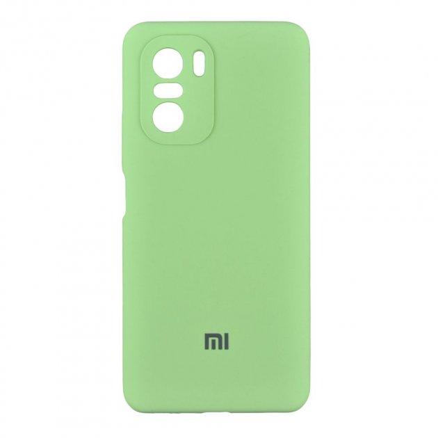 Чохол Silicone case Camera Protective для Xiaomi Poco F3 Mint (19) м'ятний