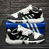 Чоловічі кросівки Adidas ZX Torsion White Grey Black Green ALL11099 41 Так, Кросівки, Адаптивна, Немає, Немає, Шнурівка, Плоска підошва, Немає, Замша, Текстиль, Піна, Так, Чоловічий, Так, 51, Весна/Осінь, Нове, Спортивний, Так, Закруглений, Сірий, фото 3