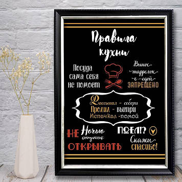 Постер Правила Кухні