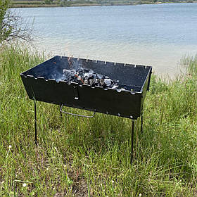 Універсальний мангал-валіза переносний для відпочинку на природі на 10 шампурів (9.3 кг)