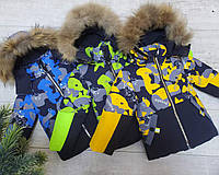 Куртка зимова для хлопчика 1-5 років FEIYING арт.1052, Колір Салатовий, Розмір дитячого одягу (за зростом) 86