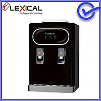 Пластиковый диспенсер раздатчик для воды Lexical LWD-6002-2 550W/85W Black/White, кулер для воды домой