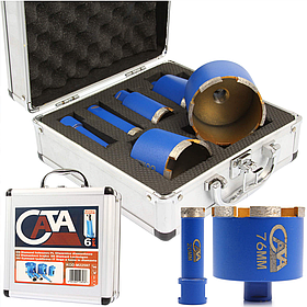 Набір алмазних коронок Mar-pol М16 (коронки 20, 25, 35, 50, 60, 76 мм) M22597