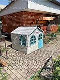 НАБІР "ЛІТО": Дитячий пластиковий будиночок зі шторками, велика гірка ТМ Doloni і надувний ігровий комплекс INTEX, фото 4