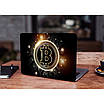 Наклейка для ноутбуків захисна 15.6"-13.3" Bitcoin Біткоін Матовий 380х250 мм, наклейки для ноутбуків, фото 4