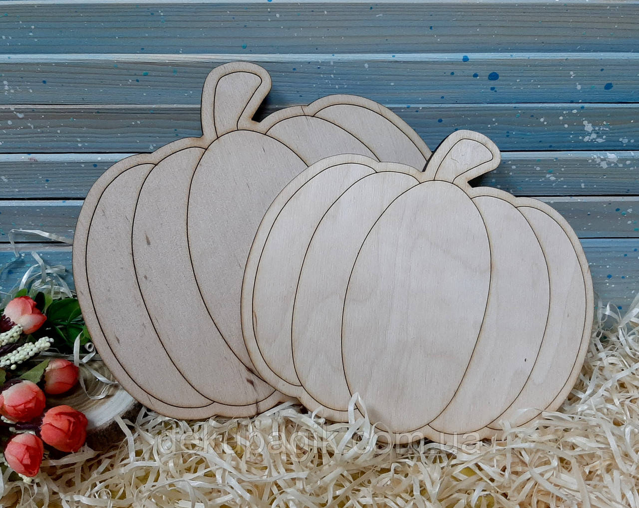 Панно декоративне Гарбуз 19,5х17,5 см (фанера 6 мм), фото 1