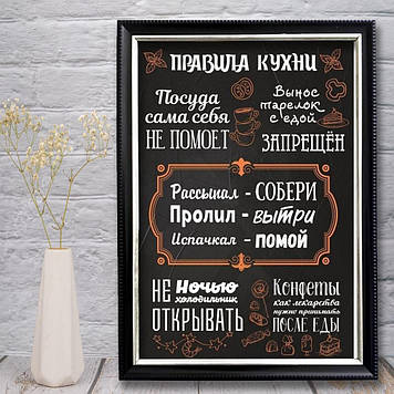 Постер Правила Кухні
