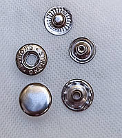 Кнопка альфа 15мм (нікель, срібло). 
Турція -720шт/уп.