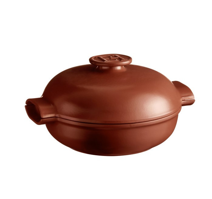 Жаровня Emile Henry Delight 2,5 л з кришкою коричнева