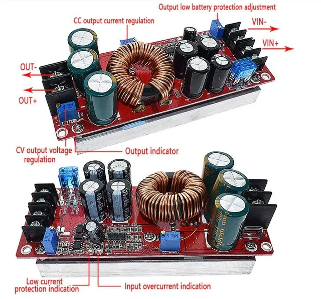 Схема подключения преобразователя DC DC 1200W