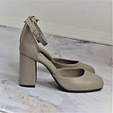 Туфлі-деланка на широкому підборі, фото 4