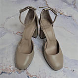 Туфлі-деланка на широкому підборі, фото 3