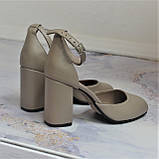 Туфлі-деланка на широкому підборі, фото 5