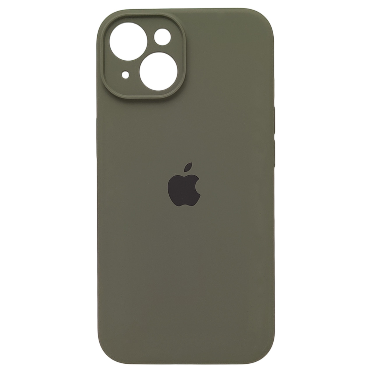 Чохол Silicone Full Camera для Apple iPhone 14 Dark Olive