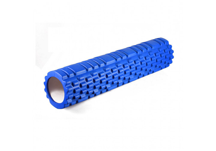 Масажний ролер EasyFit Grid Roller 60 см v.3.1 Синій
