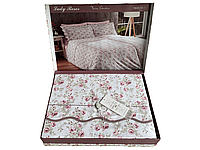 Комплект постельного белья Maison D'or Lady Roses Rose сатин 220-200 см разноцветное