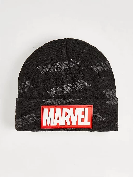Шапка дитяча чорного кольору Marvel George 4-8 років, фото 1