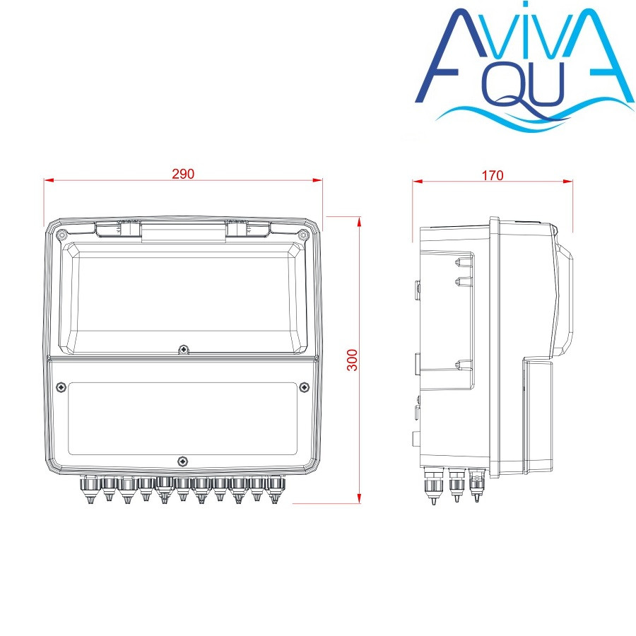 Aquaviva Станція контролю якості води Aquaviva K800 Kontrol pH-Rx-Cl-t° - фото 3 - id-p804790609