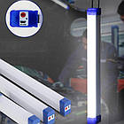 Лампа акумуляторна (40Вт, 30см) BK-300, з USB / Світлодіодний світильник на магнітах / Ліхтар кемпінговий, фото 4