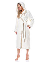 Стильний жіночий халат на довгий рукав із кишенями L&L 9133