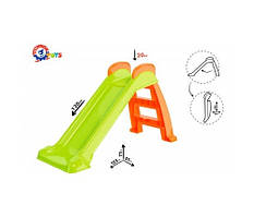 Гірка пластикова для дітей від 2 років, довжина спуску 80 см, максимальне навантаження 20 кг, тм ТехноК