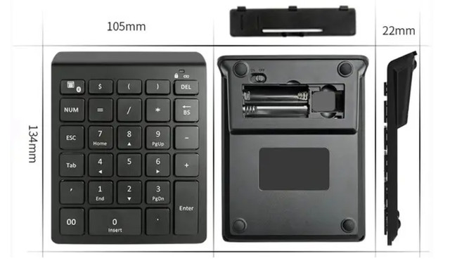 Числова клавіатура бездротова bluetooth 28 клавіш